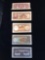 Collection of 18 Uncirculated 1 Yuan bank notes from the Central Bank of China