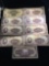 Collection of 9 uncirculated Chinese 100 Yuan bank notes, see description