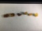 Selection of 6 large nuggets of raw Baltic Amber of different colors