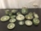 16 pieces of vintage home decor; plates, tea set, ice bucket, flower vase, candle holders and more,