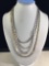 Fine selection of 4 vintage and heavier sterling silver necklaces