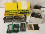 Large lot of assorted size taps, dies and drill bits - some nice sets and partials - wow!
