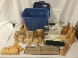 Large collection of started wood carvings, over 100 carving project patterns, Flexcut Caving Tools