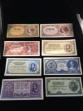 Set of 20 Uncirculated large denomination Hungarian bank notes, see pics
