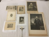 7 antique prints - 17th cent. etching French, by Jean Marot, Roman carnival engraving etc see desc