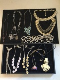 Assortment of beautiful vintage estate necklaces