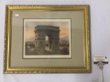 Arc de Triomphe de L'Etoile Paris hand signed print in frame - signed by John Stoddard