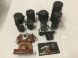 Konica FT-1 and Westomat 35 with 5 lenses - see pics