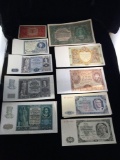 Collection of 13 vintage, rare, and uncirculated Polish bank notes, see description