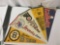 5 vintage 60s and 70s NHL and NBA pennants