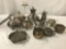 11 pc silverplate lot incl. 5 pc Sheffield 700 pattern tea service