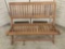 Vintage Mid Century Small Folding Wood Bench