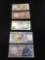 Set of 13 uncirculated bank notes from Portugal from 1978, 1981, and 1987