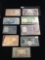 Set of 17 uncirculated bank notes from the Solomon Islands, Seychelles, and India