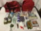 2 large survival kits with tons of water and (expired) emergency rations