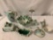 9pc Franz porcelain tea set - Winter / holiday/ bird pattern - lovely decorative pieces!