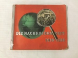 Vintage 1918 - 1934 pre-WWII era German Cigarette Card Book. Die Nachkriegszeit