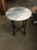 Antique small marble top table