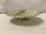 Vintage solid marble pedestal bowl
