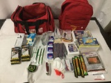 2 large survival kits with tons of water and (expired) emergency rations