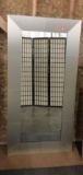 Lovely large modern accent mirror with stainless frame - orig. price over $1000