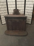 Antique rustic cast iron wood stove - as is cond