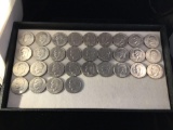 31 very good quality Eisenhower dollars from 1971 to 1978