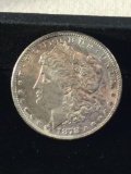 MS quality 1878-S Silver Morgan Dollar (1st year of issue)