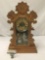 Vintage Ansonia Eight Day Bedford Gingerbread Clock with Painted front - Incl. key & Pendulum