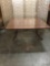 Vintage Italian drop leaf side dining room table with trestle style base