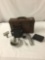 Burch Pressman Model C camera with bag and extras - untested as is see desc