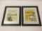 2 framed advertisements - Sand Dunes music by Byron Gay and The Desert Song Operetta