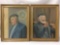 Pair of portraits of Boat Captains by George M McBride - both marked 1940 oil on board