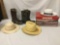 2x pairs of cowboy boots by Acme and Amazonas - size 8.5 and 9.5 and 3 hats - Stetson, Adventurer