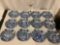 15 antique 1935 Wedgwood ceramic plates - UCA Berkeley, designs by G. Elwood Hoover