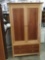 Copeland furniture cherry wood closet wardrobe with darker panel design