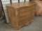 Large 4 drawer, 2 cabinet modern bombay/french style dresser with nice wood grain