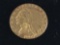 1909 gold Indian head 2 1/2 dollar quarter Eagle, 90% gold @ 4.18 grams