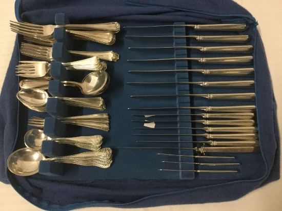 81 Assorted Pieces of Sterling Silver Flatware. Mostly Gorham - ttgw is 3420 grams (knives 1145g)