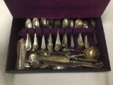 122 pc Sterling Silver Flatware lot - Wallace, Gorham etc - ttgw is 3855 grams (225g knives)