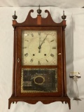 Antique Eli Terry and Sons wooden works Pillar & Scroll mantle clock (circa 1830) - mostly original