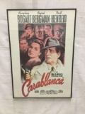 Framed Casablanca Movie Poster In Good Condition