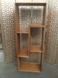 Vintage 2 pc modular shelf display - unknown maker