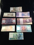 Set of 32 Uncirculated bank notes from Brazil, lower denominations circa 1970?s?