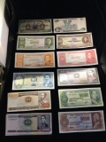 Set of 14 Uncirculated bank notes from Bolivia circa 1980?s