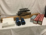 Lot of G Scale Train Tracks. 2 LGB Boxes Model 1060 and 10600. Aristocraft Track Model 11000 etc