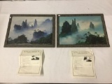 Signed & #'d Landscape GIclees by H Leung - Mountain Zenith & Highest Dreams w/ COAs