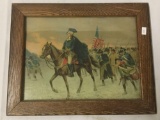 Washington?s March to Trenton by E. Percy Moran. Print. Framed