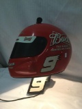 Lighted NASCAR Kasey Kane #9 wall hanging helmet sign/budweiser beer advertising