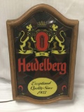 Vintage Heidelberg Beer advertising Lighted Sign - tested and working